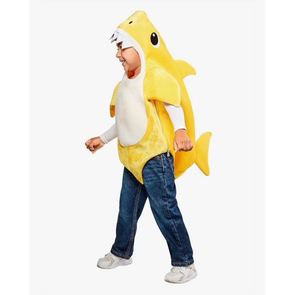 Pink Fong Baby Shark Toddler Costume Size 3-4T